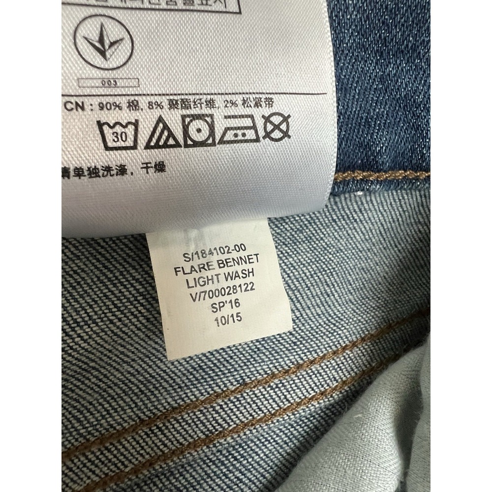 Women's‎ Banana Republic Flare Bennet Light Wash Blue Jeans Size 28 Excellent - Picture 6 of 6